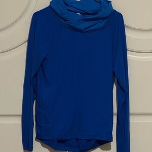 Lululemon Athletica Deep Blue Top with Gold Logo